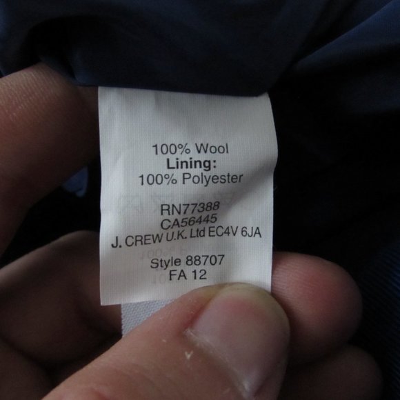 J. CREW Solid Purple Wool Pencil Skirt - Picture 5 of 5